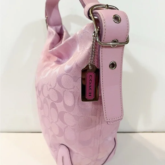 RARE PINK Vintage Coach Convertible Bucket Duffel bag - Picture 4 of 10